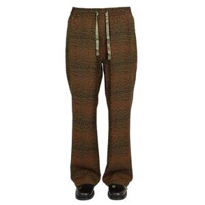 NEEDLES Jacquard Pattern Track Pants Men ANIMALIER